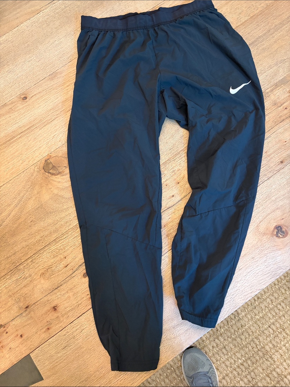Nike Black Men's Joggers with White Swoosh